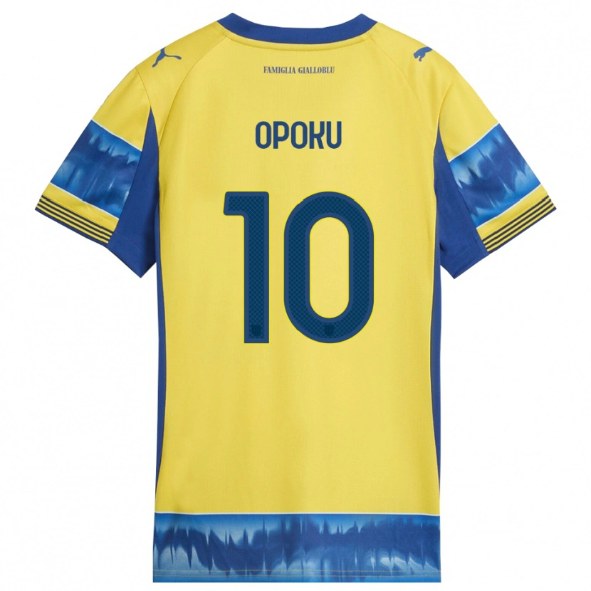 Danxen Hombre Camiseta Mama Opoku #10 Amarillo Azul 2ª Equipación 2025/26 La Camisa México