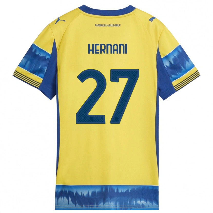 Danxen Hombre Camiseta Hernani #27 Amarillo Azul 2ª Equipación 2025/26 La Camisa México