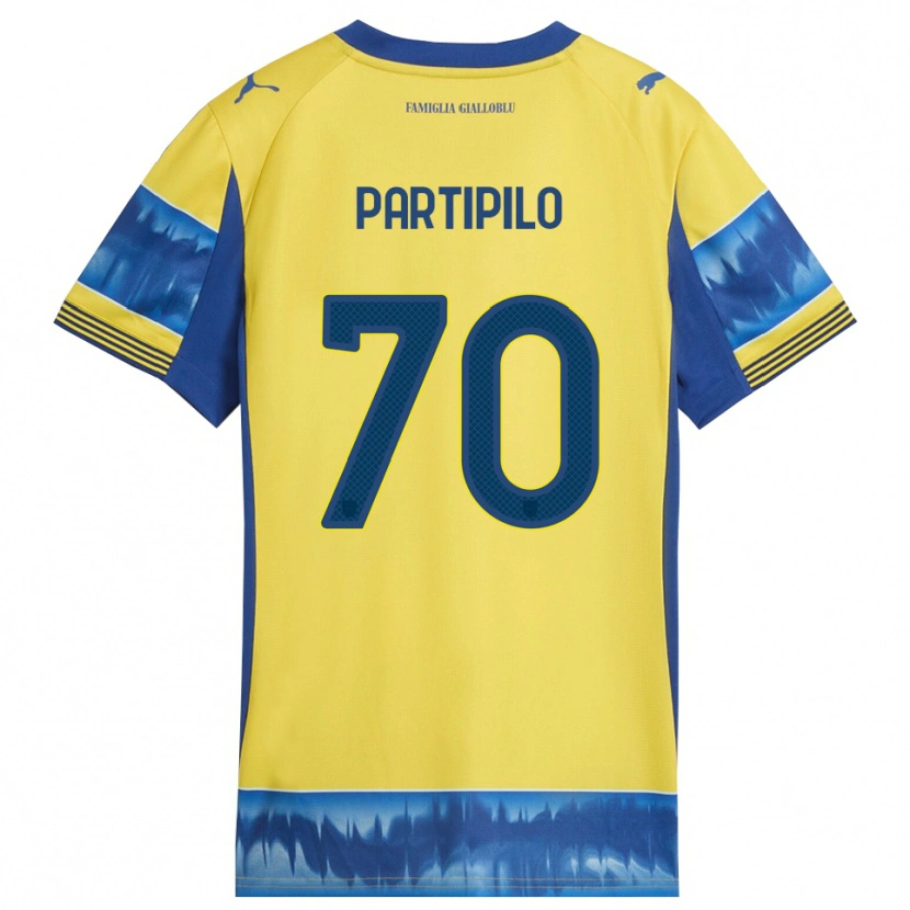 Danxen Hombre Camiseta Anthony Partipilo #70 Amarillo Azul 2ª Equipación 2025/26 La Camisa México