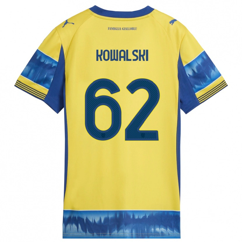 Danxen Hombre Camiseta Mateusz Kowalski #62 Amarillo Azul 2ª Equipación 2025/26 La Camisa México