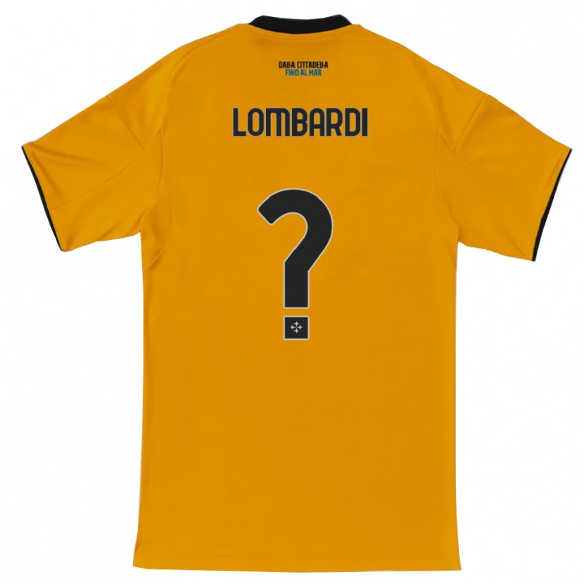 Danxen Hombre Camiseta Samuele Lombardi #0 Naranja Azul 2ª Equipación 2025/26 La Camisa México
