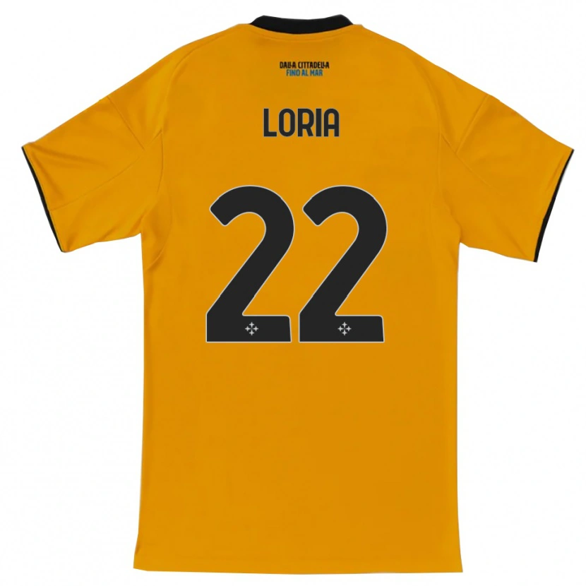Danxen Hombre Camiseta Leonardo Loria #22 Naranja Azul 2ª Equipación 2025/26 La Camisa México
