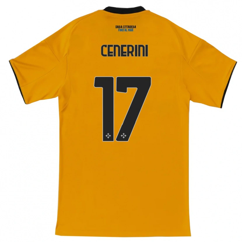 Danxen Hombre Camiseta Marco Cenerini #17 Naranja Azul 2ª Equipación 2025/26 La Camisa México