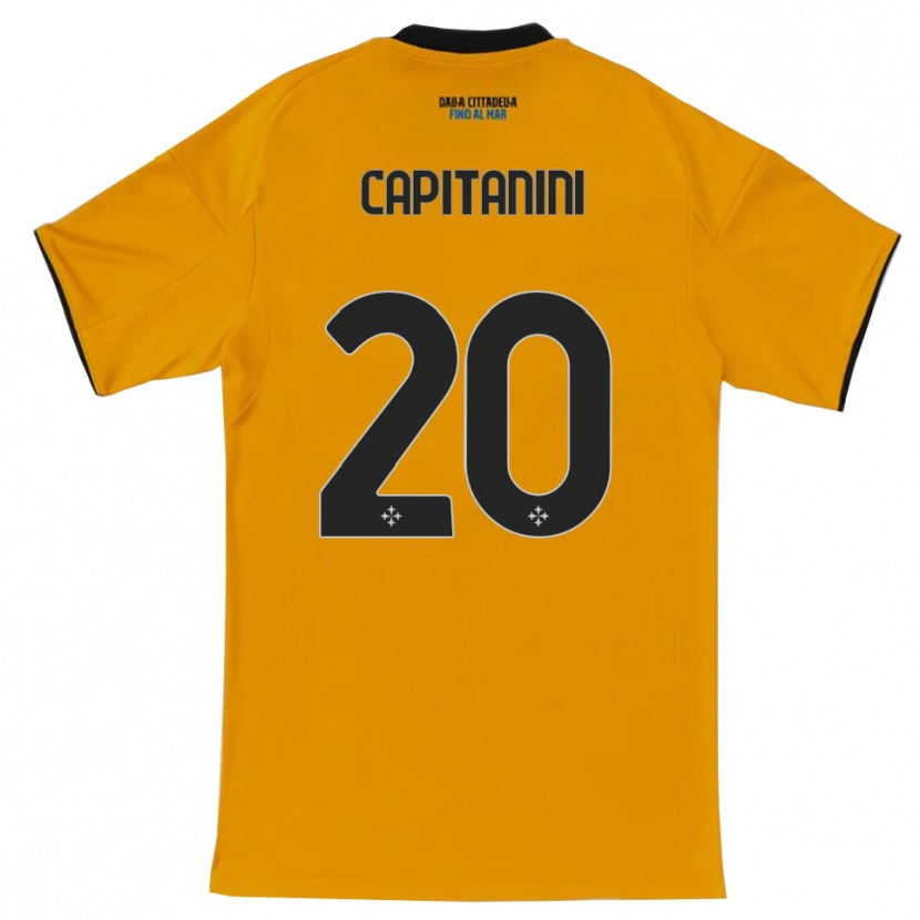 Danxen Hombre Camiseta Diego Capitanini #20 Naranja Azul 2ª Equipación 2025/26 La Camisa México