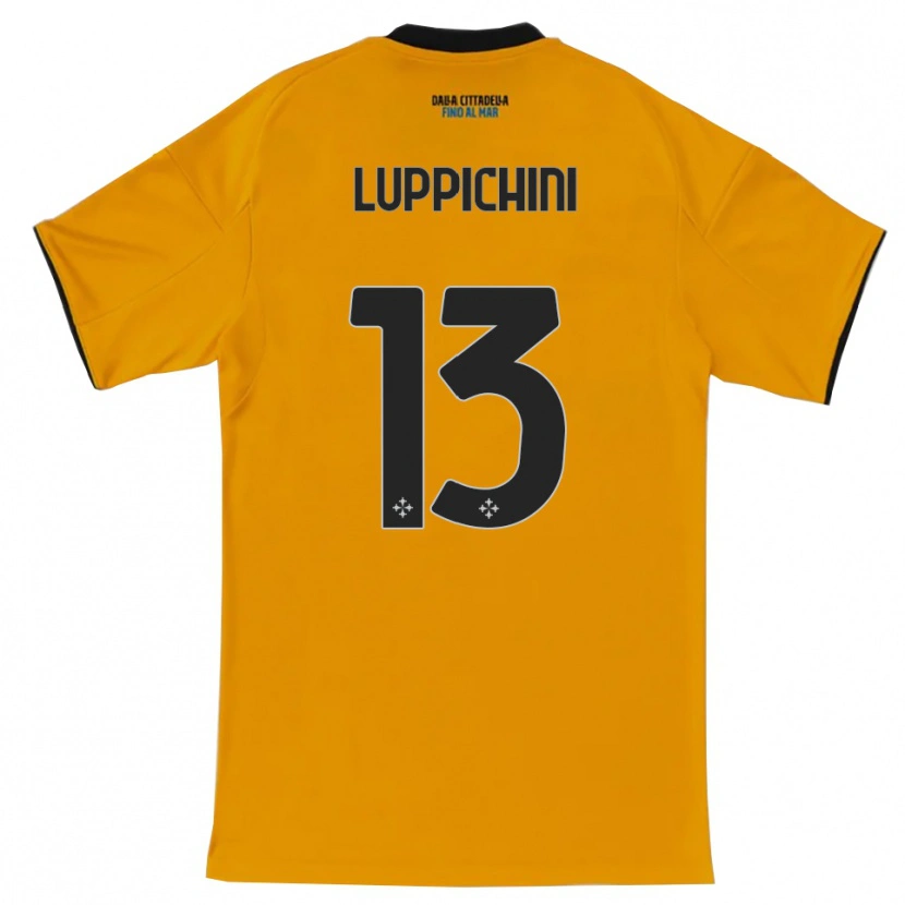 Danxen Hombre Camiseta Matteo Luppichini #13 Naranja Azul 2ª Equipación 2025/26 La Camisa México