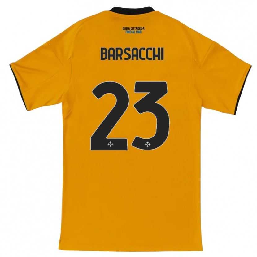 Danxen Hombre Camiseta Cristian Barsacchi #23 Naranja Azul 2ª Equipación 2025/26 La Camisa México