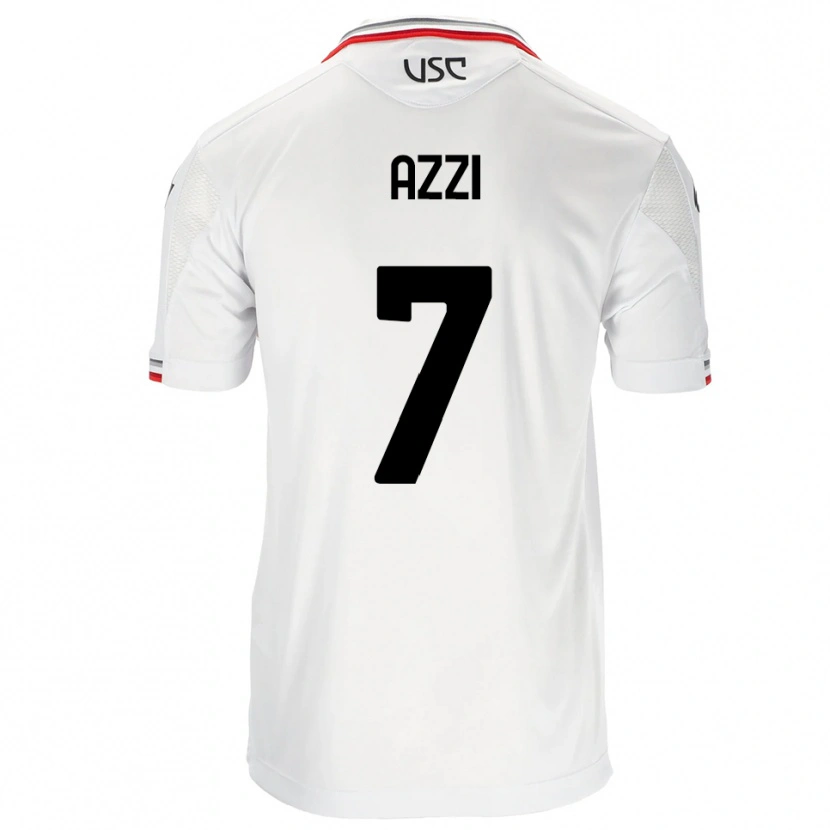Danxen Hombre Camiseta Paulo Azzi #7 Blanco Rojo 2ª Equipación 2025/26 La Camisa México