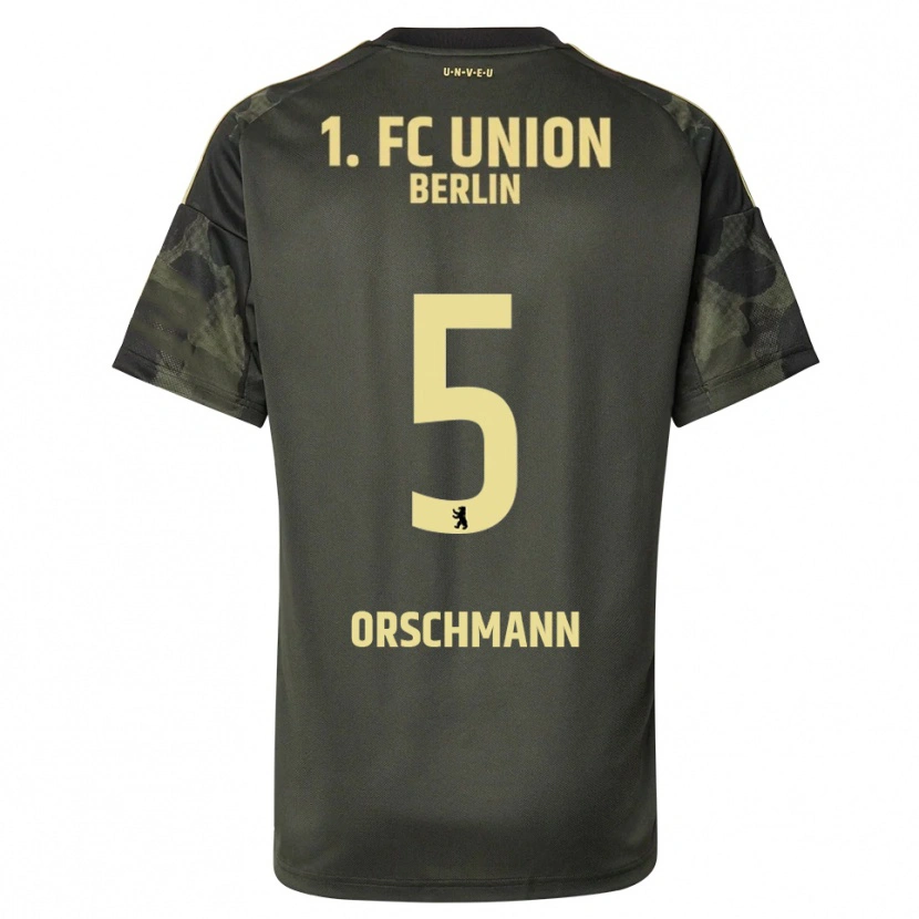 Danxen Hombre Camiseta Katja Orschmann #5 Verde Oscuro Negro 2ª Equipación 2025/26 La Camisa México