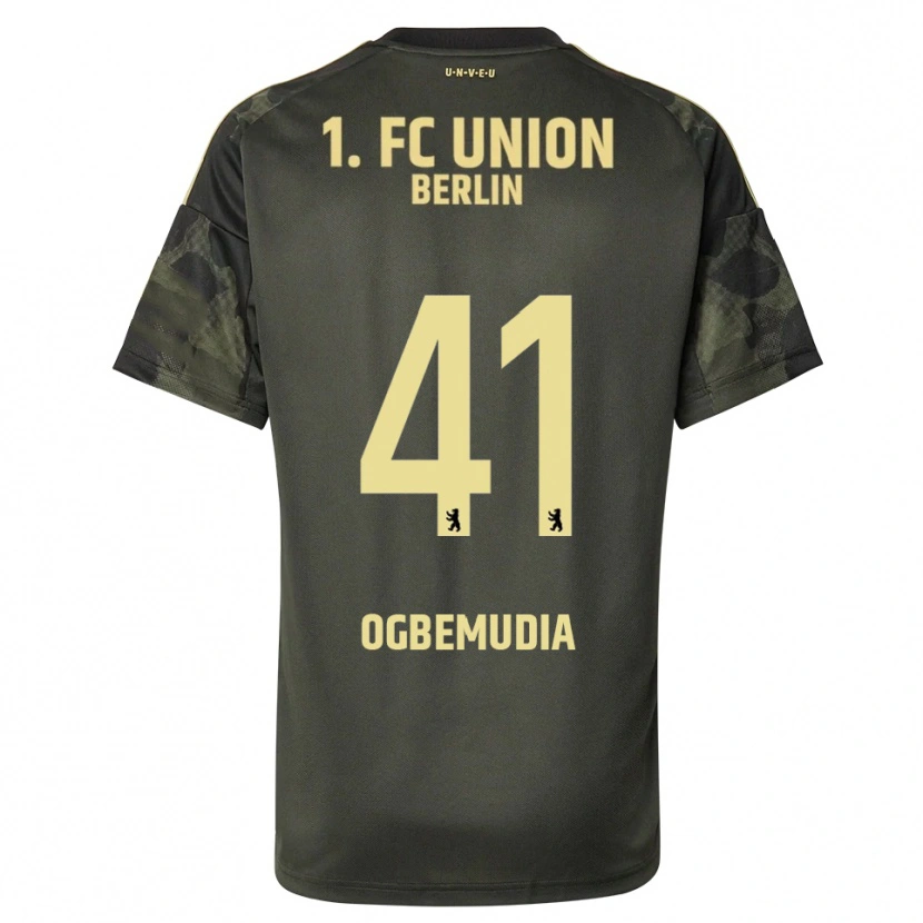Danxen Hombre Camiseta Oluwaseun Ogbemudia #41 Verde Oscuro Negro 2ª Equipación 2025/26 La Camisa México