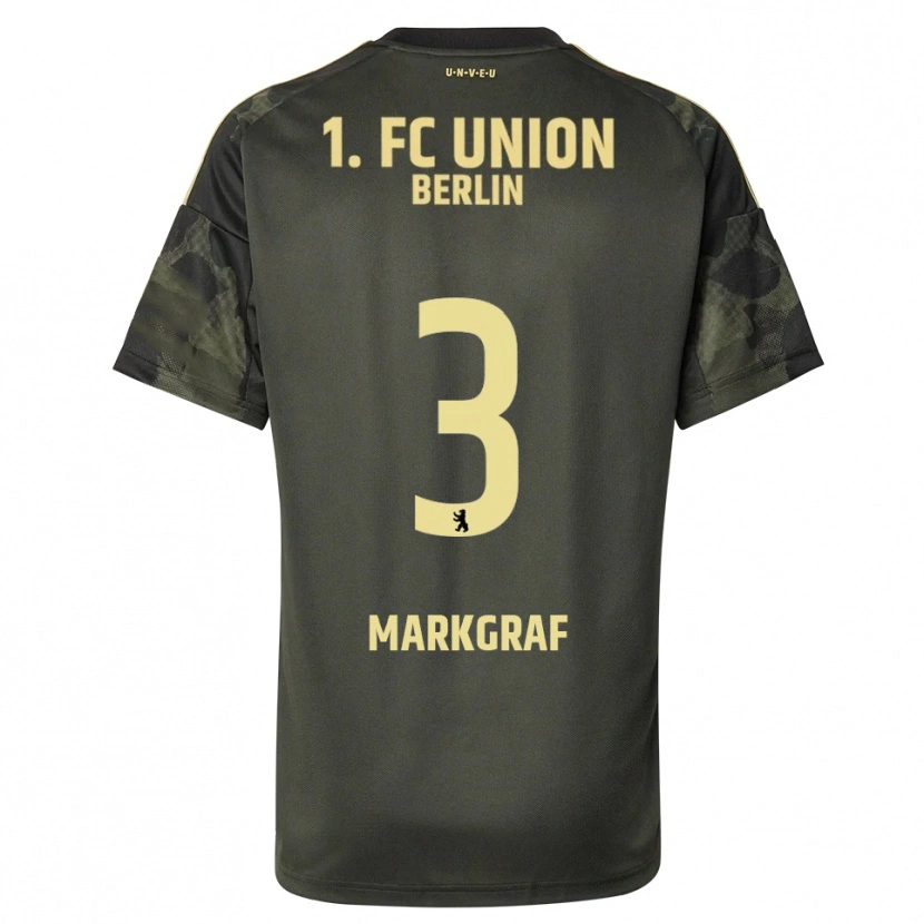Danxen Hombre Camiseta Andrik Markgraf #3 Verde Oscuro Negro 2ª Equipación 2025/26 La Camisa México