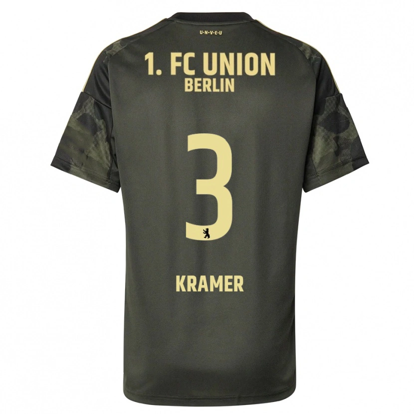 Danxen Hombre Camiseta Carlos Kramer #3 Verde Oscuro Negro 2ª Equipación 2025/26 La Camisa México