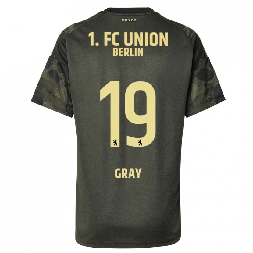 Danxen Hombre Camiseta Mekhi Gray #19 Verde Oscuro Negro 2ª Equipación 2025/26 La Camisa México