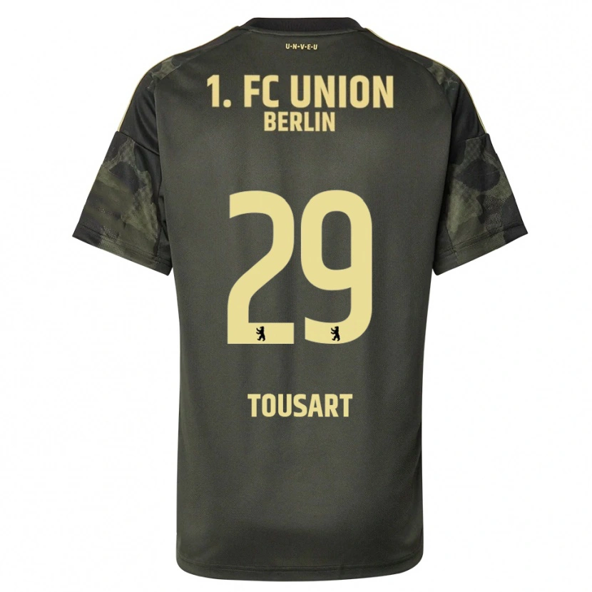 Danxen Hombre Camiseta Lucas Tousart #29 Verde Oscuro Negro 2ª Equipación 2025/26 La Camisa México