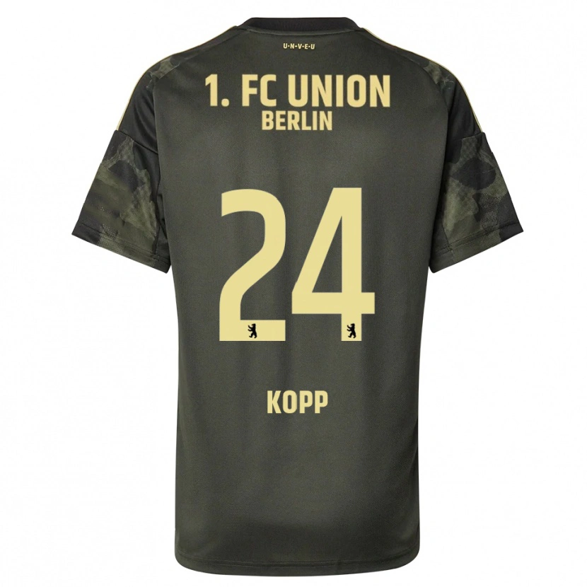 Danxen Hombre Camiseta Marvin Kopp #24 Verde Oscuro Negro 2ª Equipación 2025/26 La Camisa México