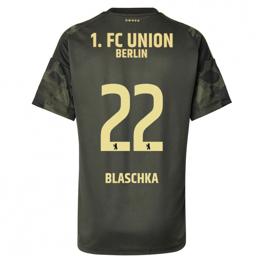 Danxen Hombre Camiseta Anouk Blaschka #22 Verde Oscuro Negro 2ª Equipación 2025/26 La Camisa México