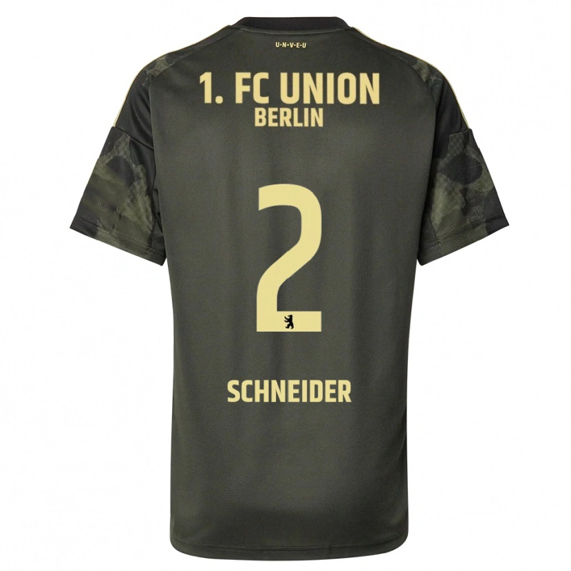 Danxen Hombre Camiseta Tomke Schneider #2 Verde Oscuro Negro 2ª Equipación 2025/26 La Camisa México