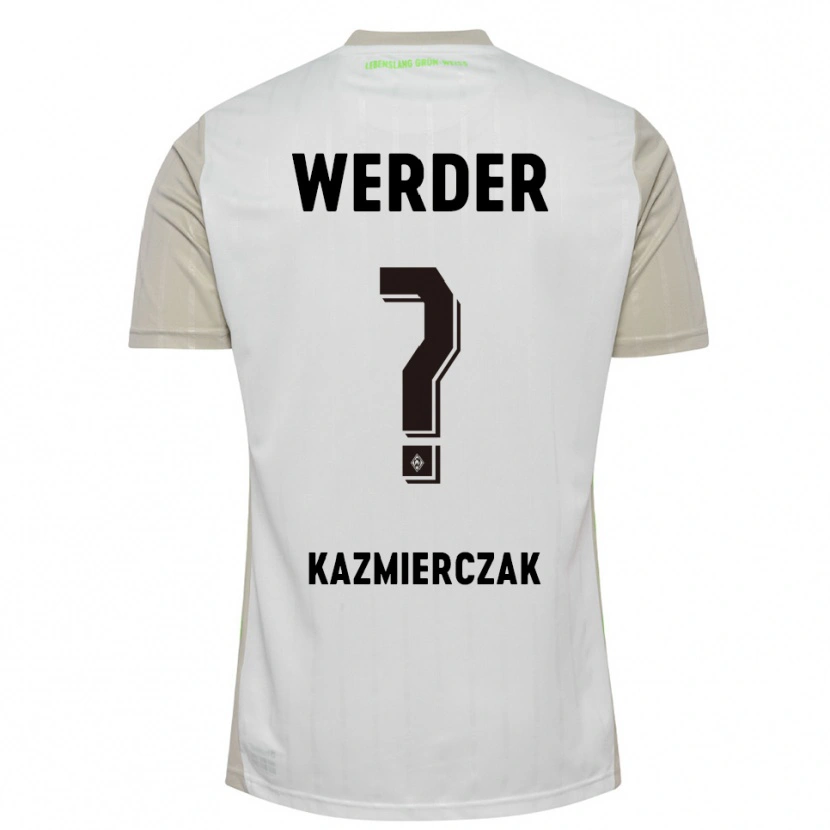 Danxen Hombre Camiseta Daniel Kazmierczak #0 Blanco Negro 2ª Equipación 2025/26 La Camisa México