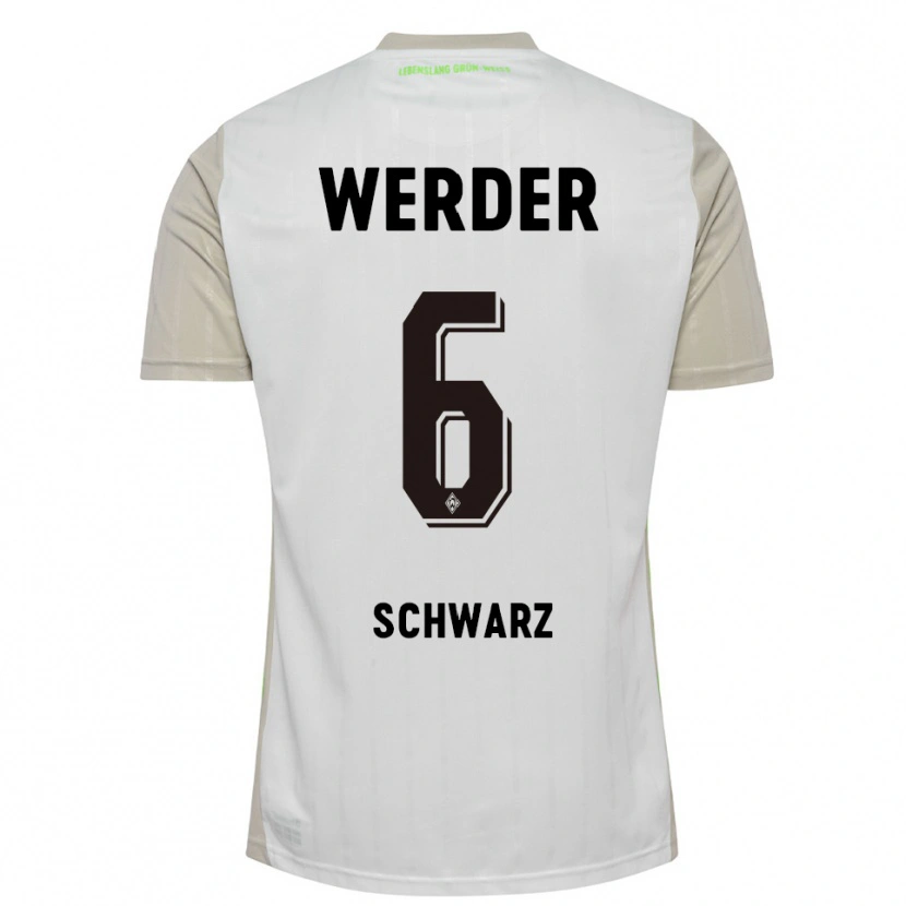 Danxen Hombre Camiseta Ricardo-Felipe Schwarz #6 Blanco Negro 2ª Equipación 2025/26 La Camisa México