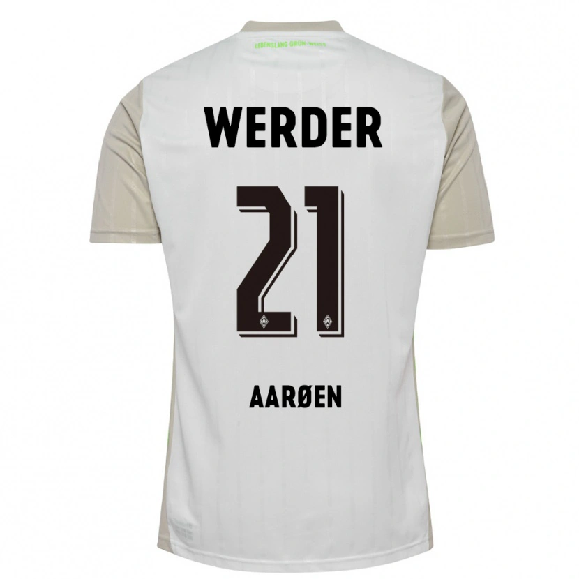 Danxen Hombre Camiseta Isak Hansen-Aarøen #21 Blanco Negro 2ª Equipación 2025/26 La Camisa México