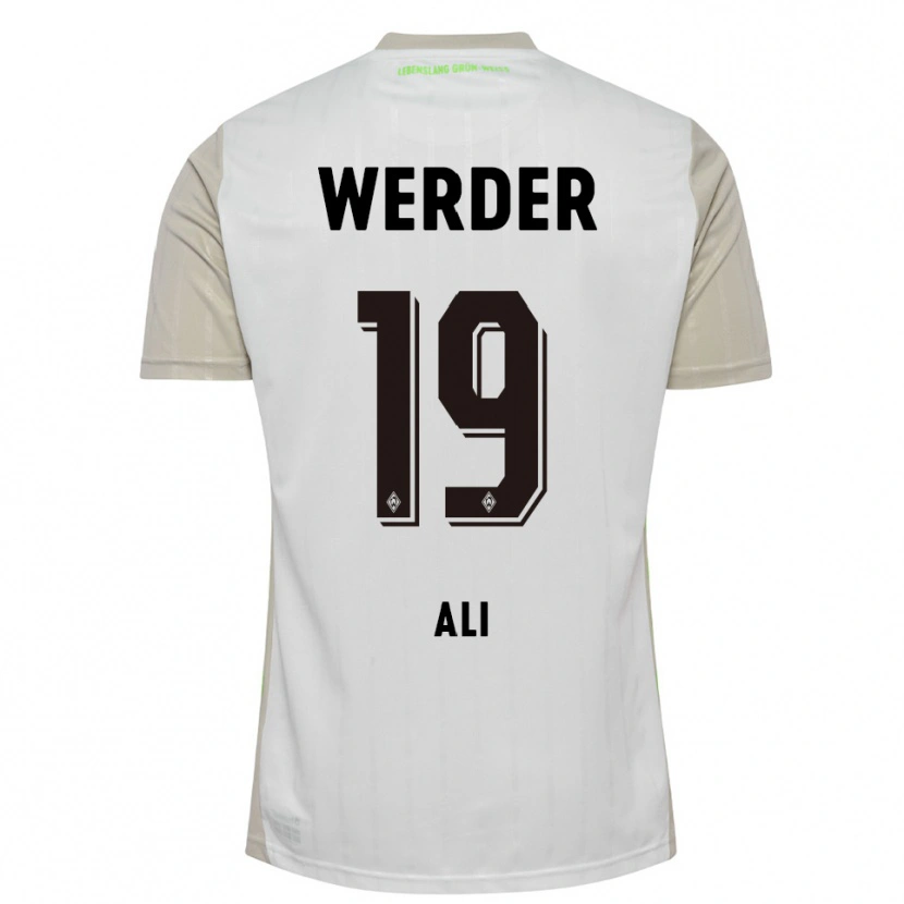 Danxen Hombre Camiseta Rok Ali #19 Blanco Negro 2ª Equipación 2025/26 La Camisa México