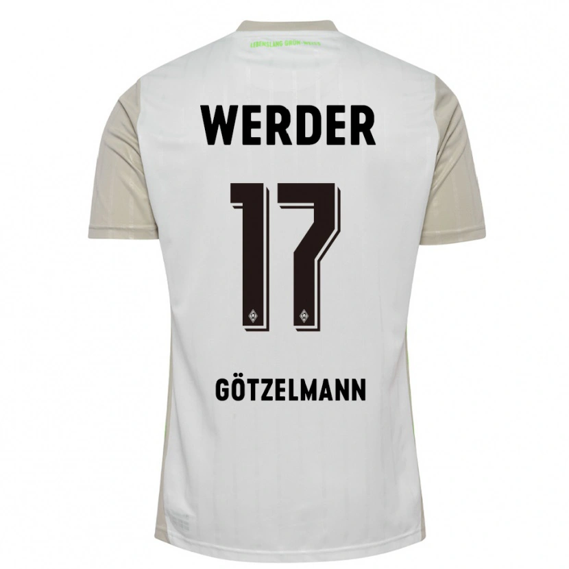 Danxen Hombre Camiseta Patrick Götzelmann #17 Blanco Negro 2ª Equipación 2025/26 La Camisa México