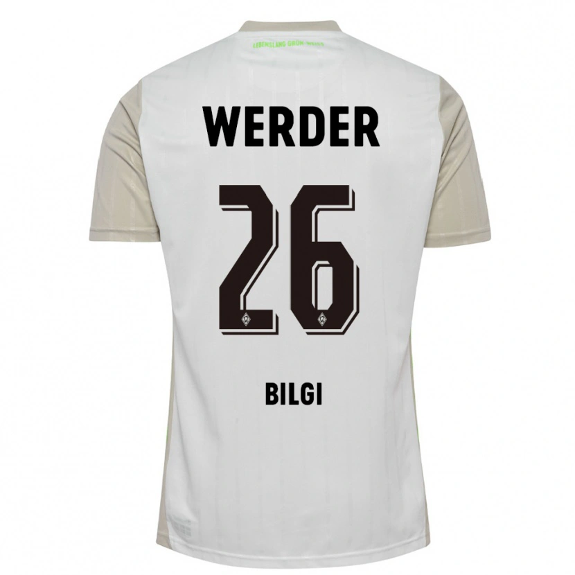 Danxen Hombre Camiseta Süleyman Bilgi #26 Blanco Negro 2ª Equipación 2025/26 La Camisa México