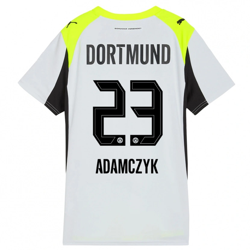 Danxen Hombre Camiseta Nico Adamczyk #23 Amarillo Fluorescente 2ª Equipación 2025/26 La Camisa México