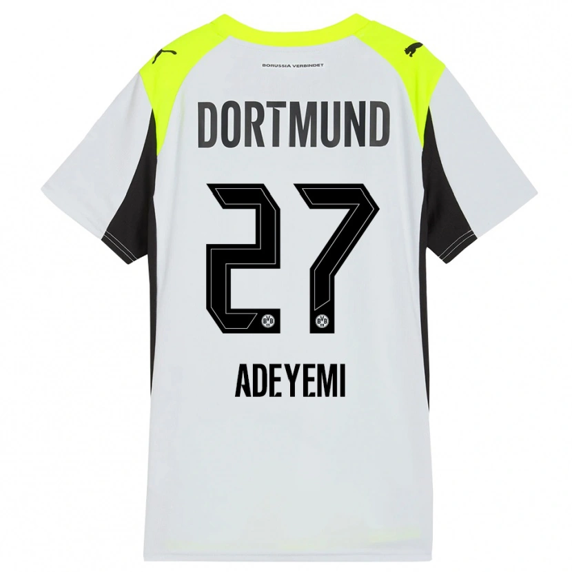 Danxen Hombre Camiseta Karim Adeyemi #27 Amarillo Fluorescente 2ª Equipación 2025/26 La Camisa México