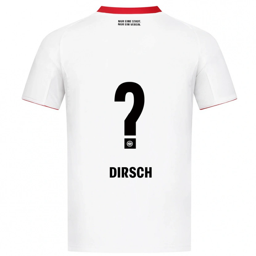 Danxen Hombre Camiseta Moritz Dirsch #0 Blanco Rojo 2ª Equipación 2025/26 La Camisa México