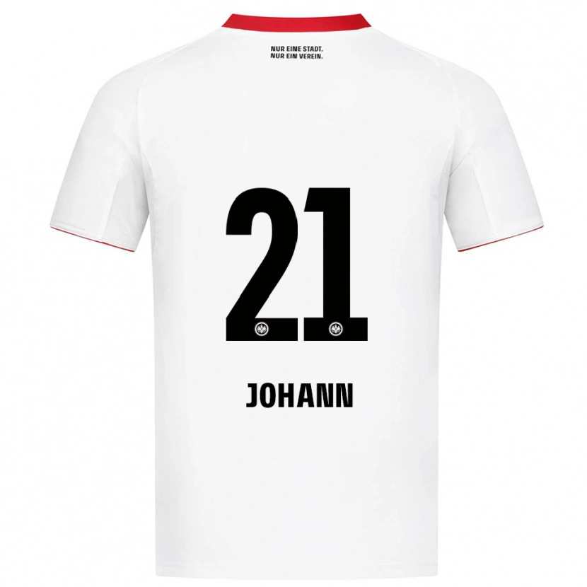 Danxen Hombre Camiseta Hannah Johann #21 Blanco Rojo 2ª Equipación 2025/26 La Camisa México