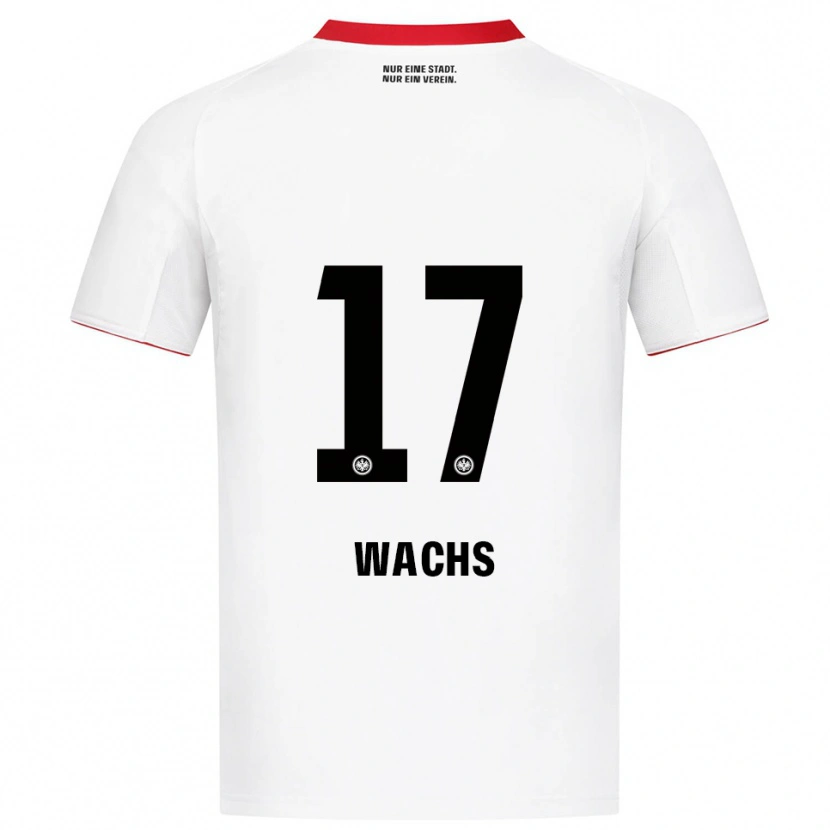 Danxen Hombre Camiseta Marc Wachs #17 Blanco Rojo 2ª Equipación 2025/26 La Camisa México