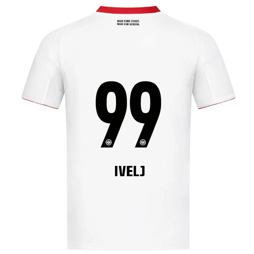 Danxen Hombre Camiseta Noemi Ivelj #99 Blanco Rojo 2ª Equipación 2025/26 La Camisa México