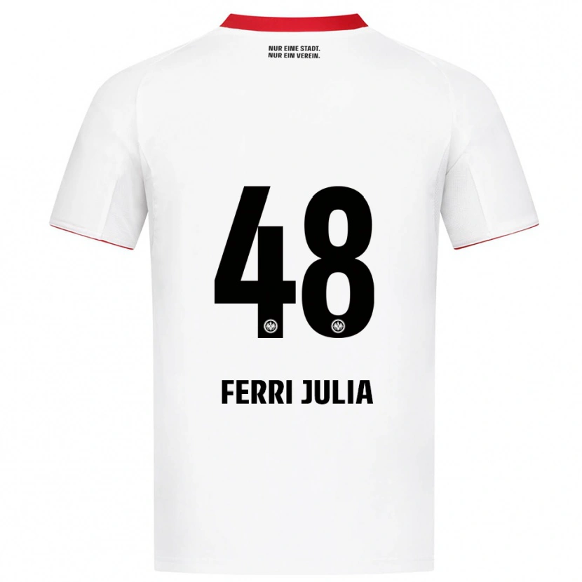 Danxen Hombre Camiseta Nacho Ferri #48 Blanco Rojo 2ª Equipación 2025/26 La Camisa México
