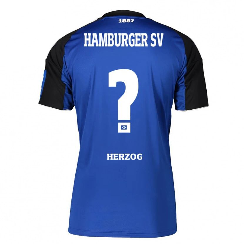 Danxen Hombre Camiseta Miguel Herzog #0 Azul Negro 2ª Equipación 2025/26 La Camisa México