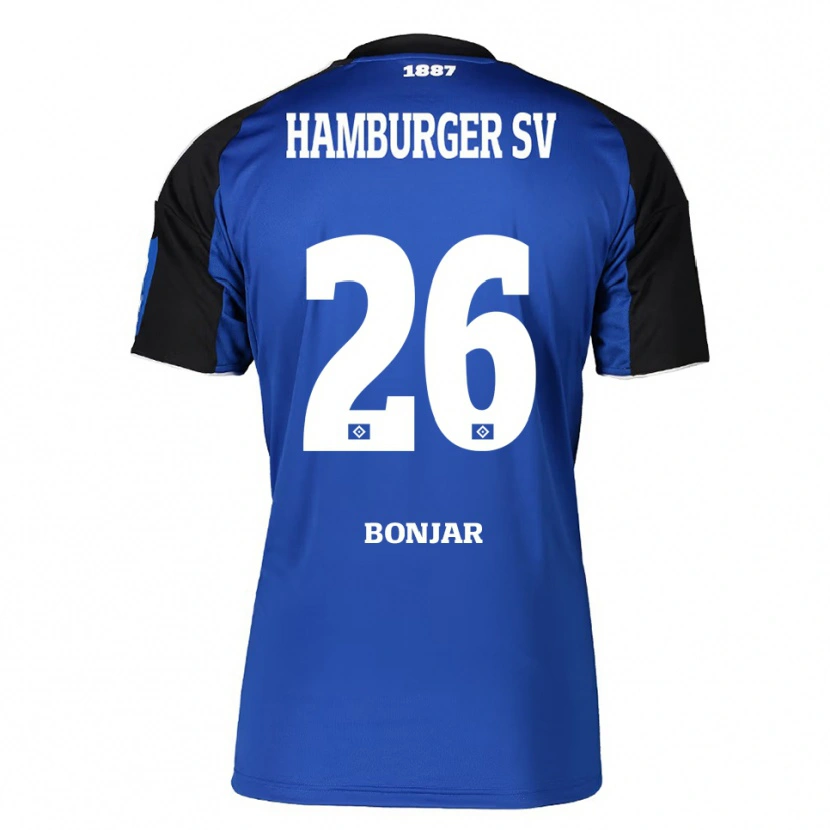 Danxen Hombre Camiseta Amir Bonjar #26 Azul Negro 2ª Equipación 2025/26 La Camisa México