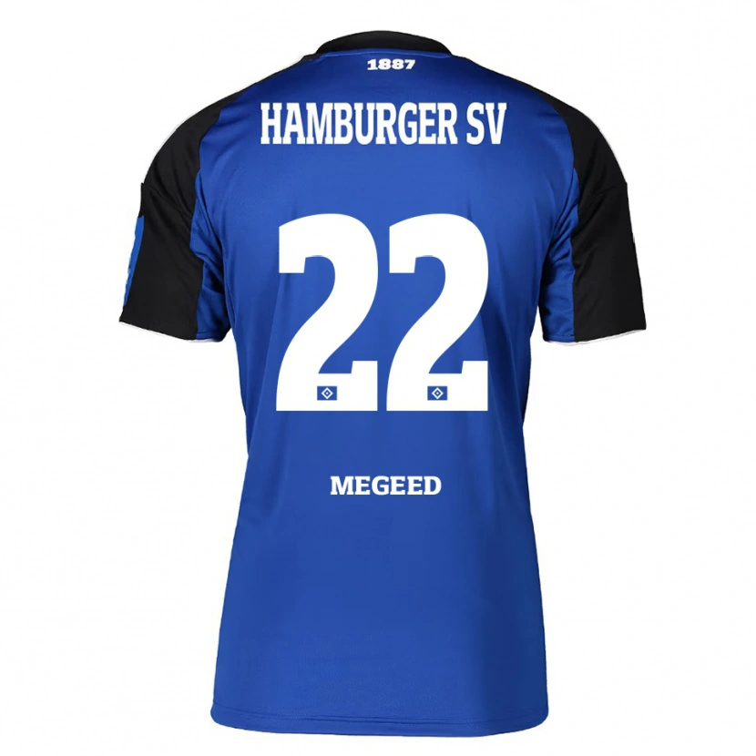 Danxen Hombre Camiseta Omar Megeed #22 Azul Negro 2ª Equipación 2025/26 La Camisa México