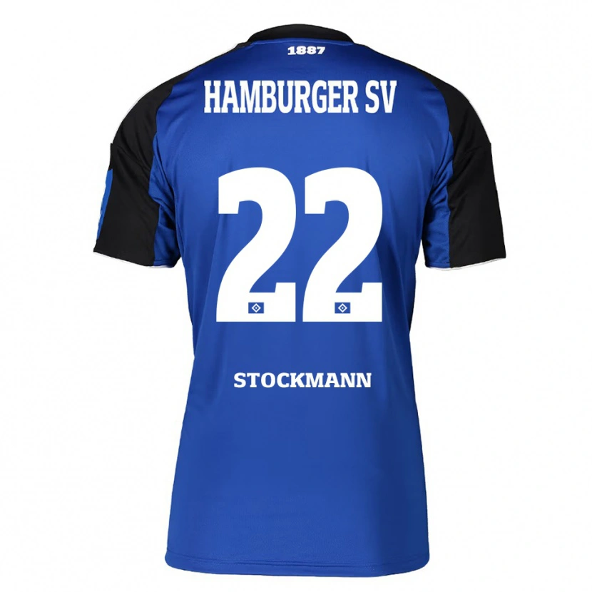 Danxen Hombre Camiseta Sarah Stöckmann #22 Azul Negro 2ª Equipación 2025/26 La Camisa México