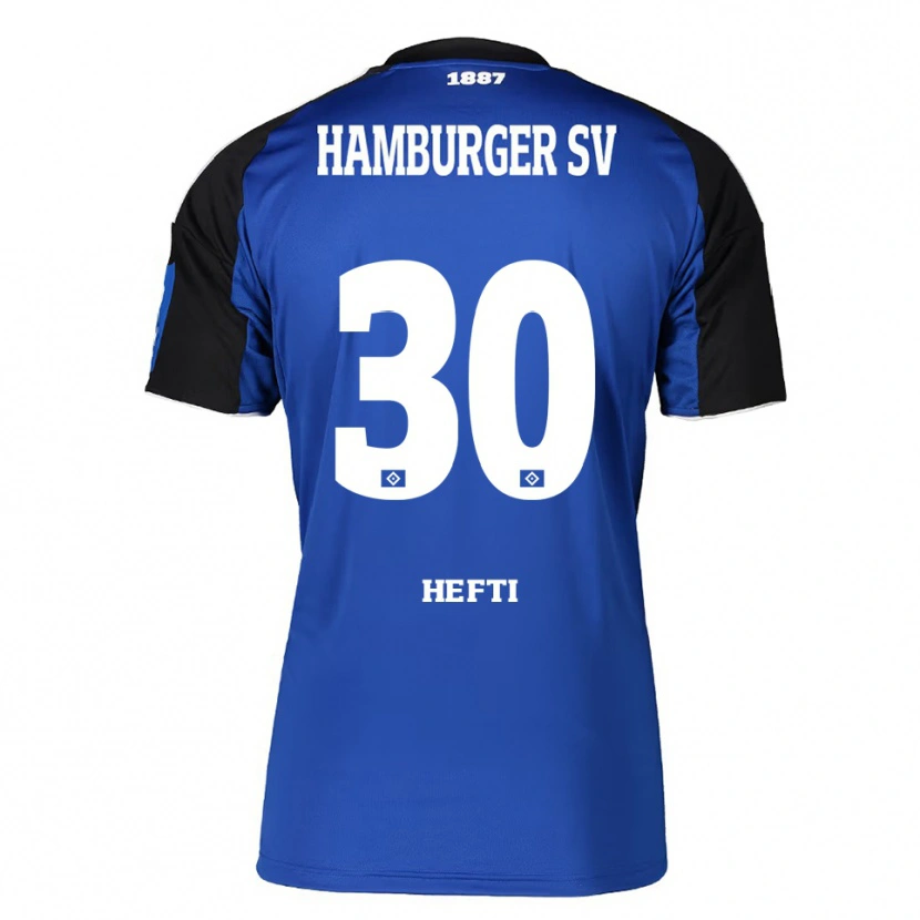 Danxen Hombre Camiseta Silvan Hefti #30 Azul Negro 2ª Equipación 2025/26 La Camisa México