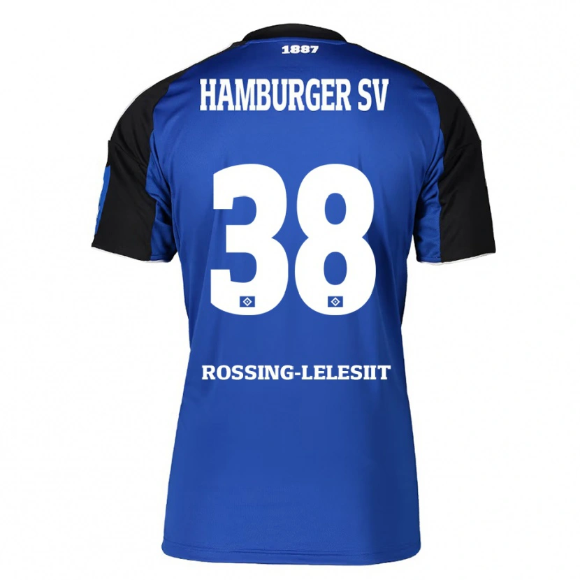 Danxen Hombre Camiseta Alexander Røssing-Lelesiit #38 Azul Negro 2ª Equipación 2025/26 La Camisa México