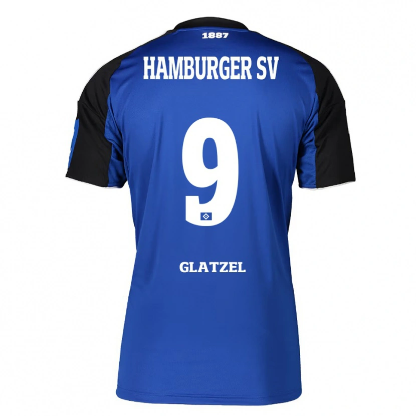 Danxen Hombre Camiseta Robert Glatzel #9 Azul Negro 2ª Equipación 2025/26 La Camisa México