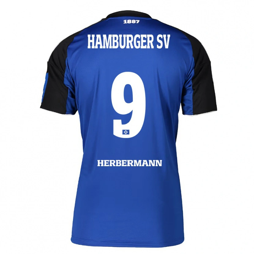 Danxen Hombre Camiseta Kevin Herbermann #9 Azul Negro 2ª Equipación 2025/26 La Camisa México
