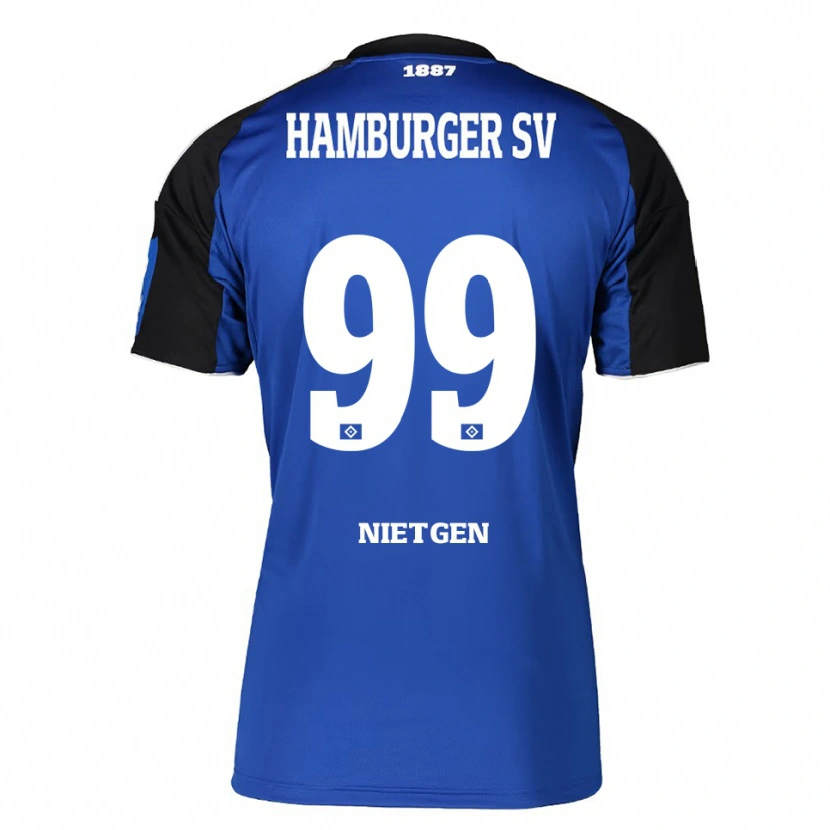 Danxen Hombre Camiseta Marvin Nietgen #99 Azul Negro 2ª Equipación 2025/26 La Camisa México
