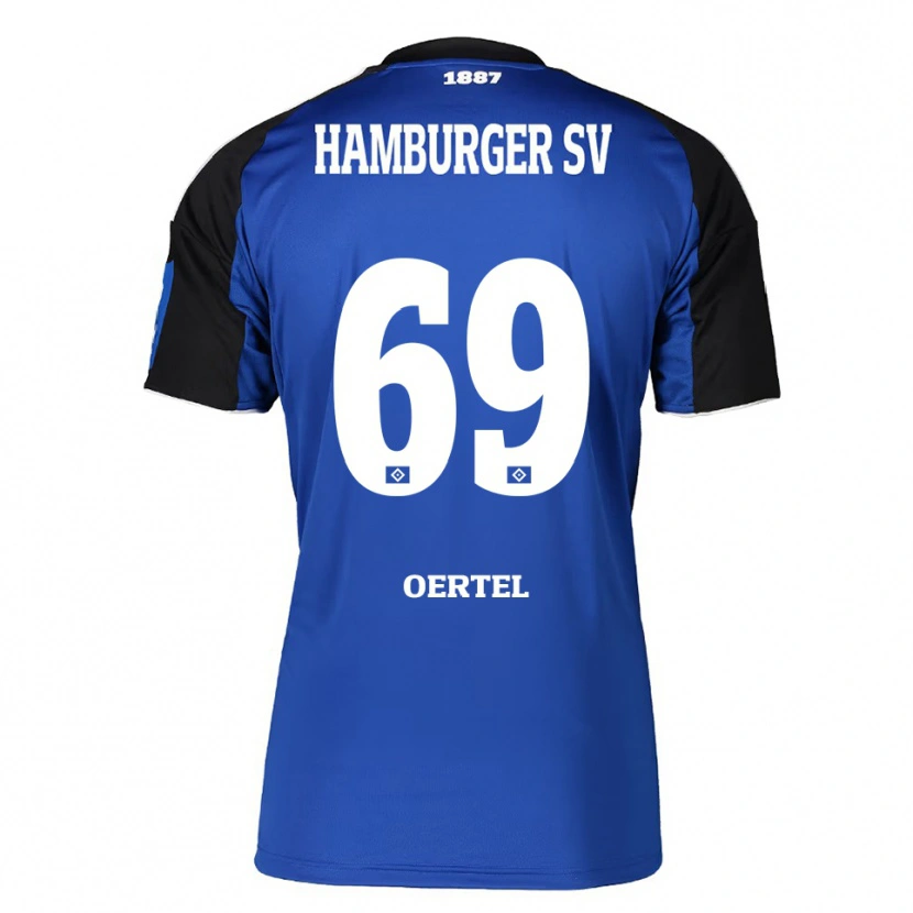 Danxen Hombre Camiseta Jan Oertel #69 Azul Negro 2ª Equipación 2025/26 La Camisa México