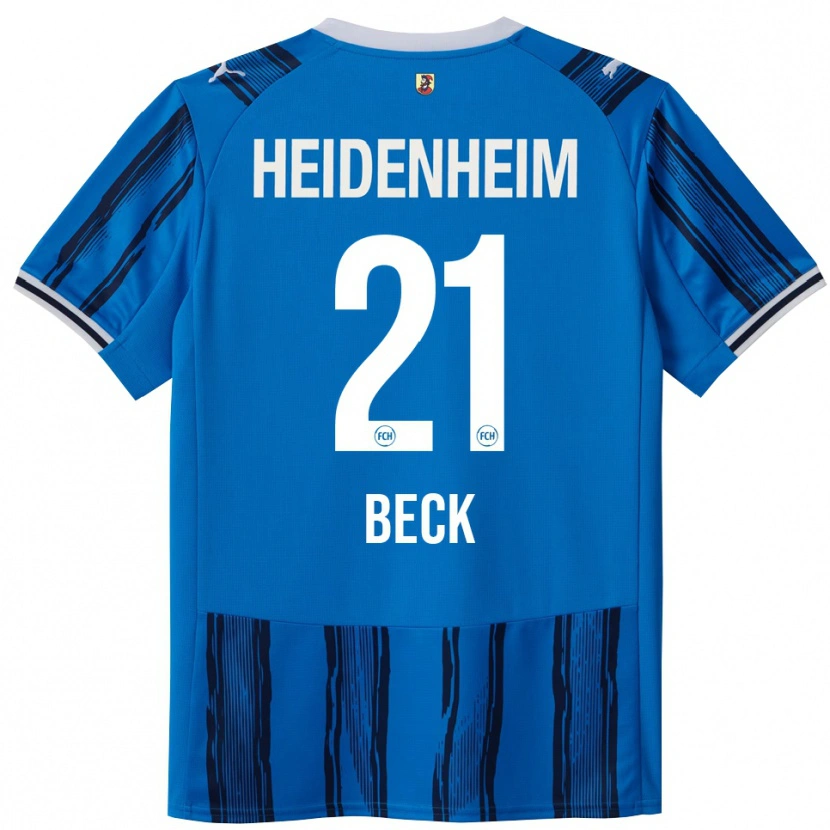 Danxen Hombre Camiseta Adrian Beck #21 Azul Marino 2ª Equipación 2025/26 La Camisa México