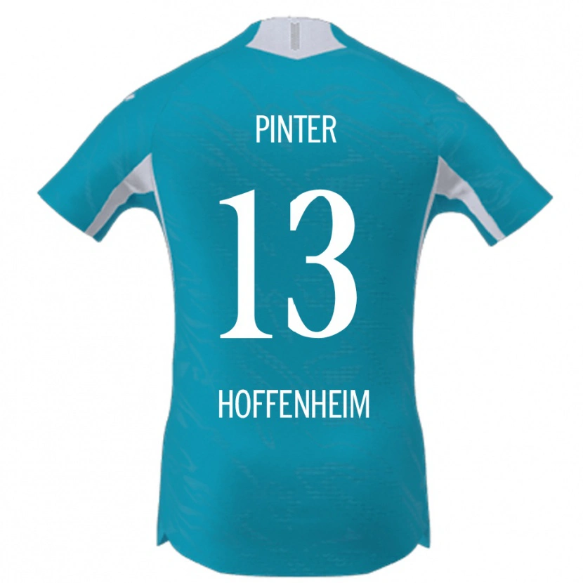 Danxen Hombre Camiseta Valentein Pinter #13 Azul Cielo 2ª Equipación 2025/26 La Camisa México