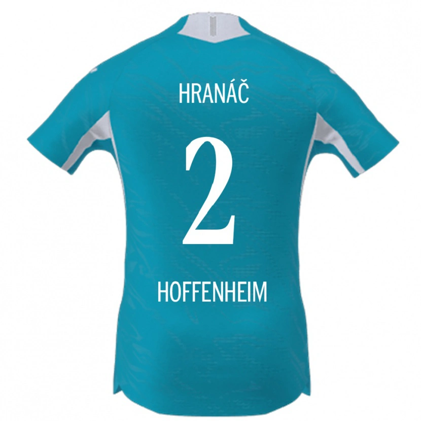 Danxen Hombre Camiseta Robin Hranac #2 Azul Cielo 2ª Equipación 2025/26 La Camisa México