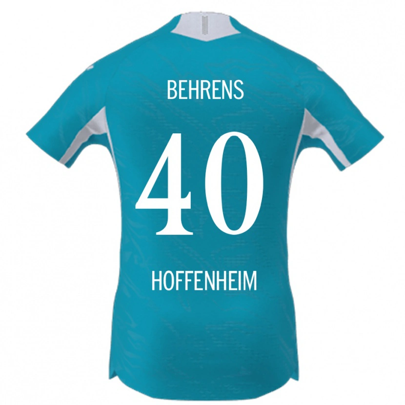 Danxen Hombre Camiseta Hennes Behrens #40 Azul Cielo 2ª Equipación 2025/26 La Camisa México