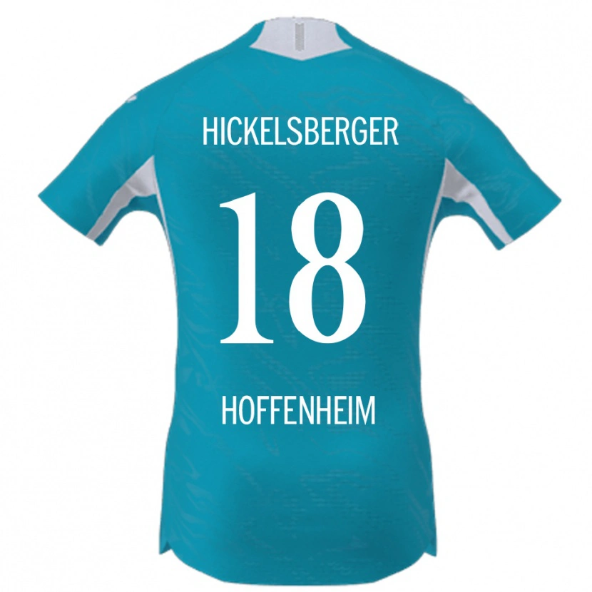 Danxen Hombre Camiseta Julia Hickelsberger #18 Azul Cielo 2ª Equipación 2025/26 La Camisa México