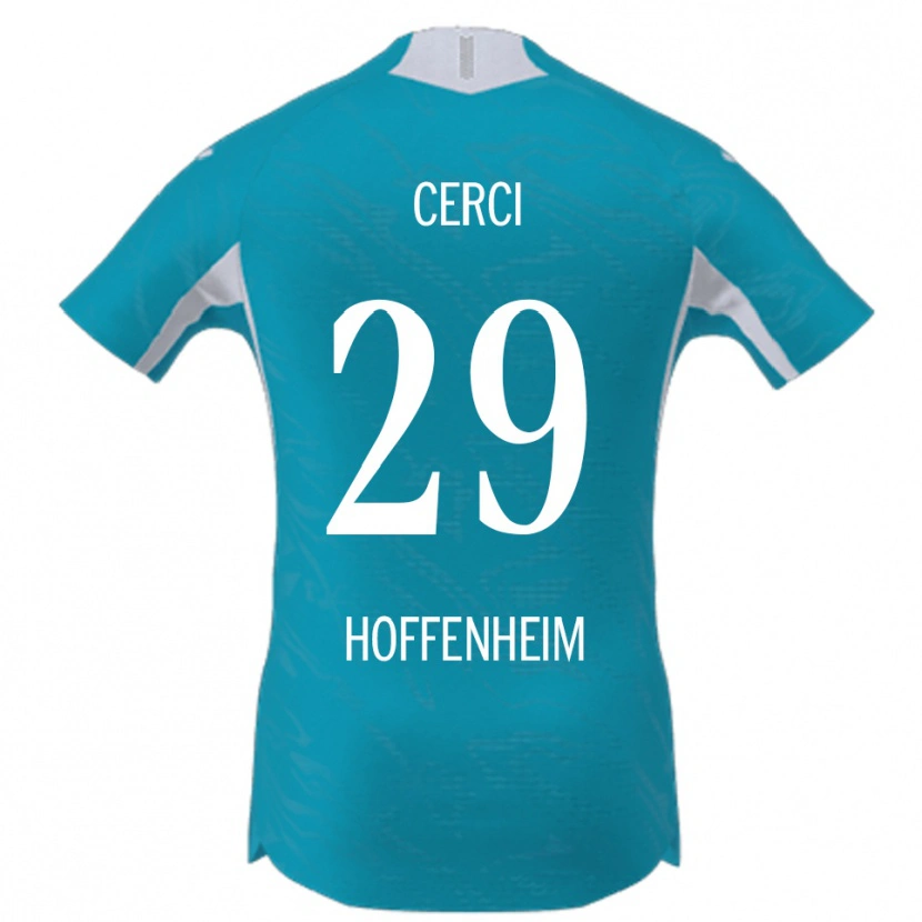 Danxen Hombre Camiseta Selina Cerci #29 Azul Cielo 2ª Equipación 2025/26 La Camisa México