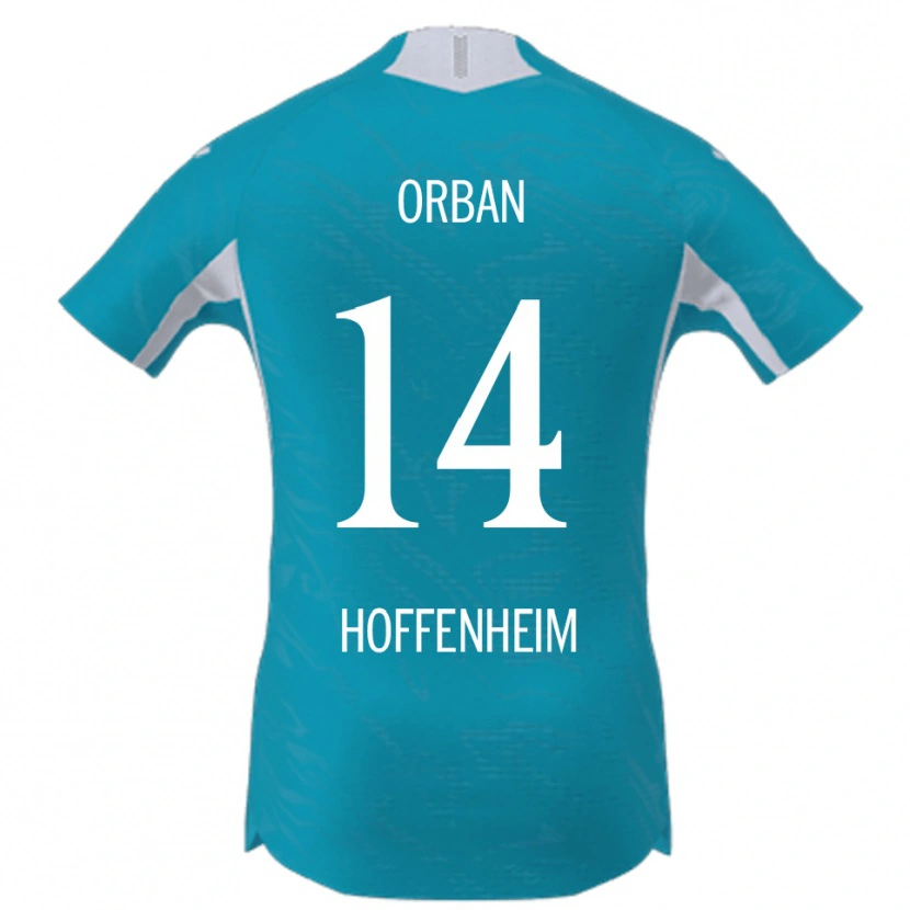 Danxen Hombre Camiseta Gift Orban #14 Azul Cielo 2ª Equipación 2025/26 La Camisa México